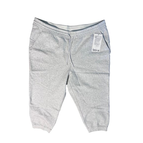 Lululemon Loungeful High-Rise Cropped Jogger Heathered Ultra Light Grey Size 20 - Picture 1 of 4